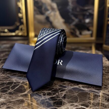 Christian Dior Oblique Stripe Silk Ties