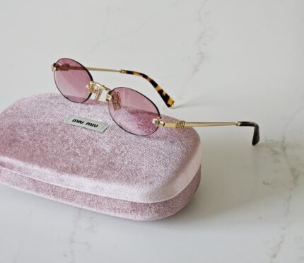Miu Miu M100 Oval Frameless Sunglasses