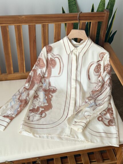 Hermes Brides Gala Silk Shirt