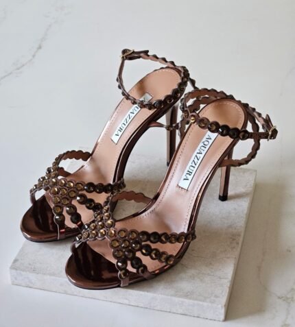 Aquazzura Tequila Crystal-Embellished Sandals