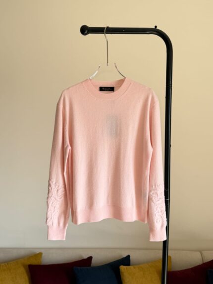 Loro Piana Floral Embroidered Cashmere Sweaters