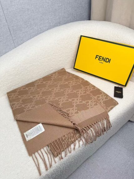Fendi FF Karligraphy Wool Scarf