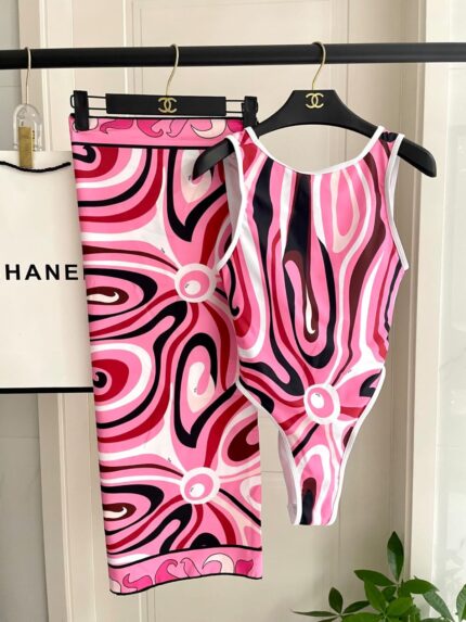 Chanel Coco Beach Swimsuit Set
