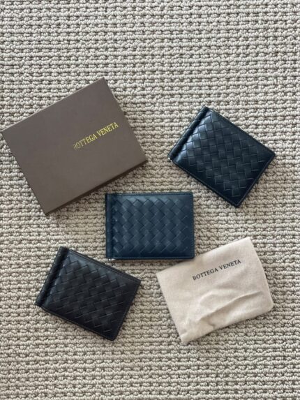 Bottega Veneta Intrecciato Clip Wallets