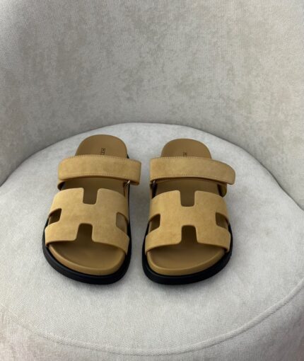 Hermes Chypre Suede Sandals