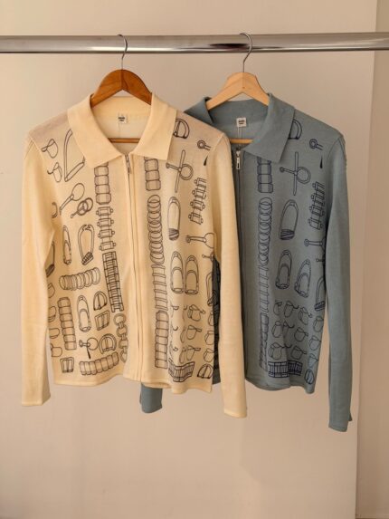 Hermes Zip-Up Polo Sweaters