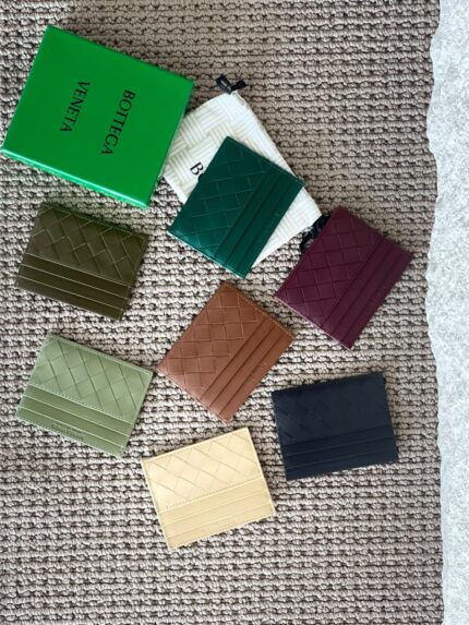 Bottega Veneta Intrecciato Leather Card Holders