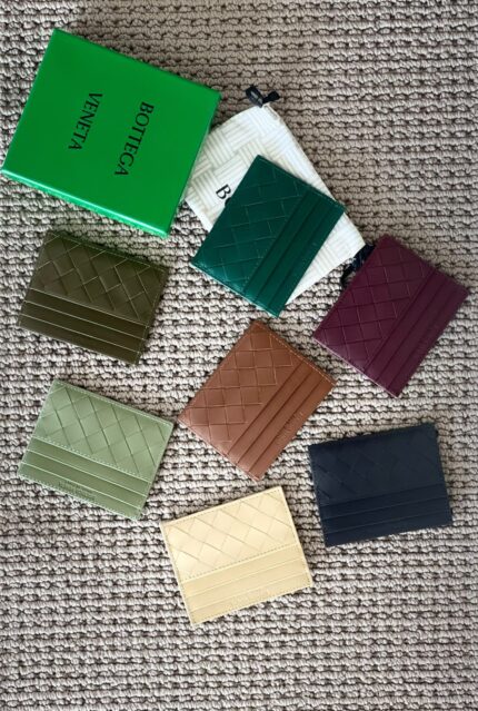 Bottega Veneta Intrecciato Leather Card Holders