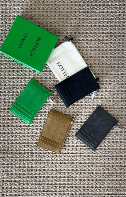 Bottega Veneta Intrecciato Zipped Card Holders