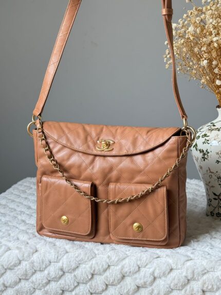 Chanel Double Pocket Shoulder Bag