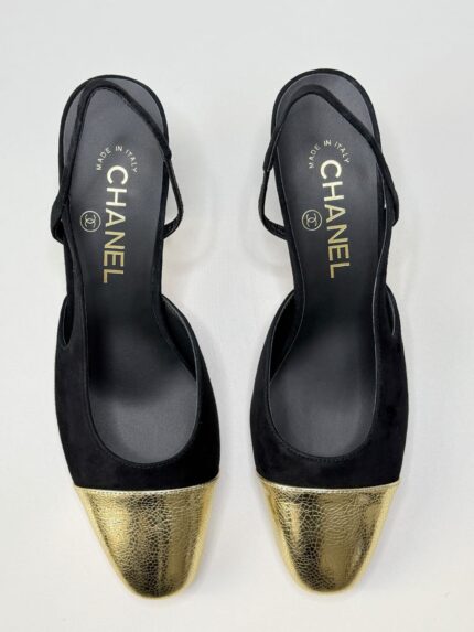Chanel Cap-Toe Slingback Pumps