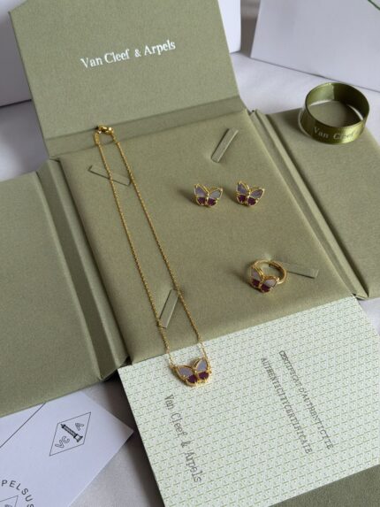 Van Cleef & Arpels Two Butterfly Jewelry Set