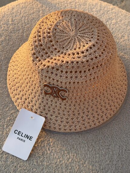Celine Triomphe Crochet Bucket Hats